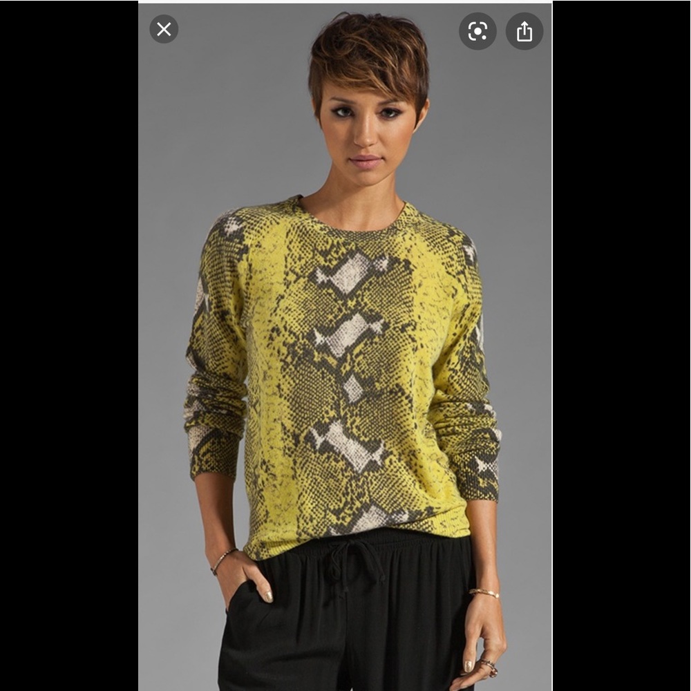 Equipment cashmere Phyton crew neck sweater